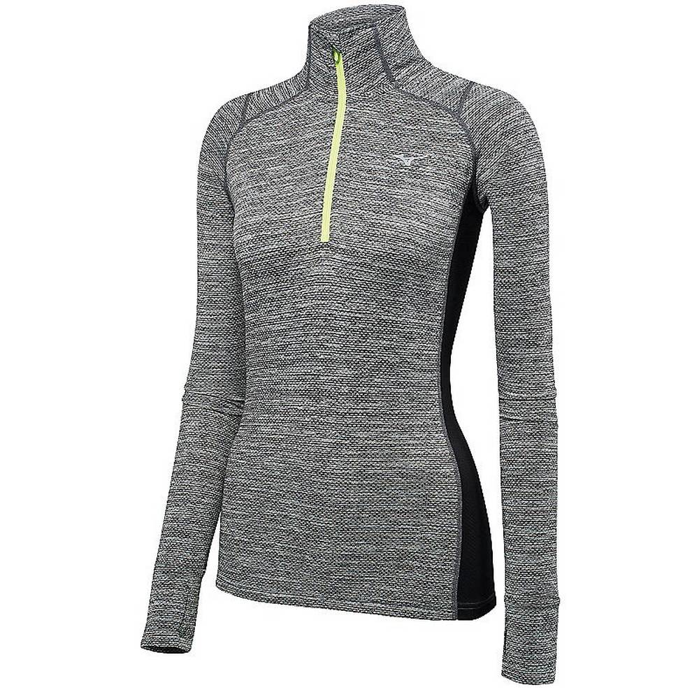 Mizuno Women's Alpha Half Zip Tops Black (421613-EDI)